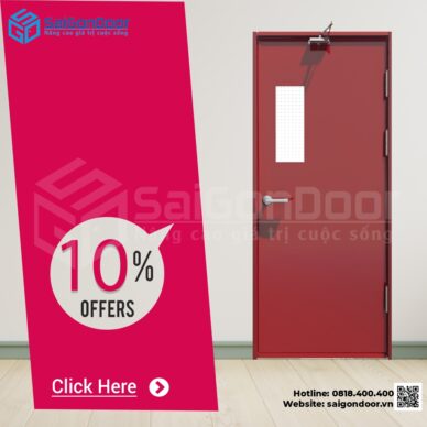 Dòng cửa thép này cho thời gian ngăn cháy lên tới 120 phút